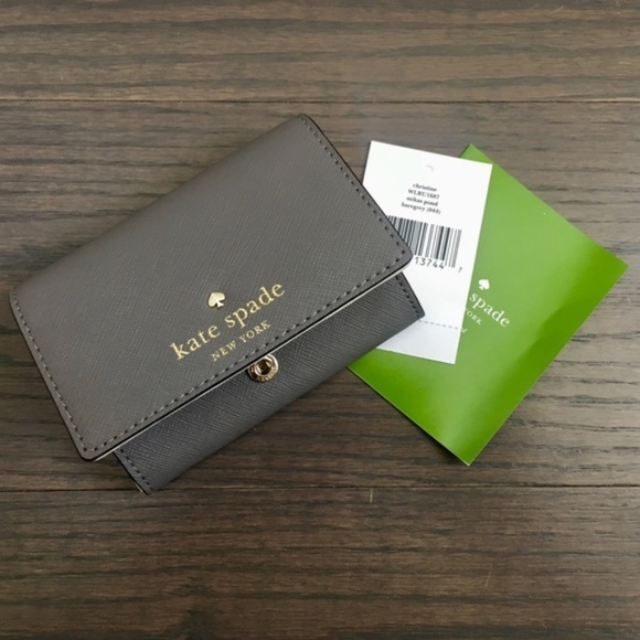 kate spade Handbags - NWT Kate Spade Mikas Pond Christine Wallet - Grey